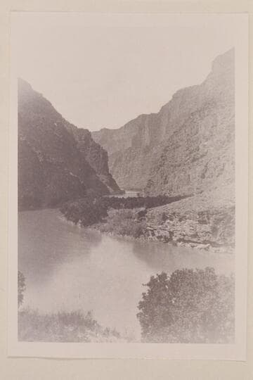 "Views on the Green River", Canon of Lodore Series. The Gate of Lodore