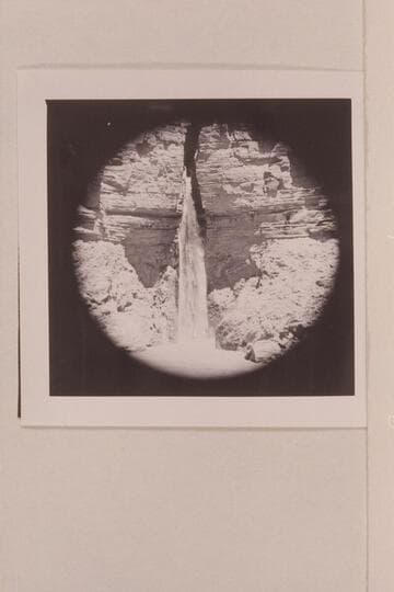 Deer Creek Falls dropping directly into the river. Preliminary gauge at Bright Angel Creek: 107,000 cfs