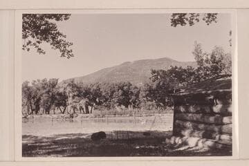 Mountain at right of Green River near foot of Brown's Hole