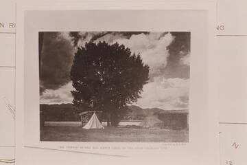 Hay ranch where the Kolb's and Jimmie stopped in Brown's Hole. Near Utah-Colorado line