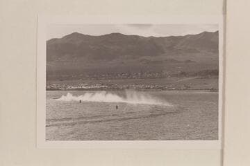 The south turn and the Boulder City beach; Gold Cup Race