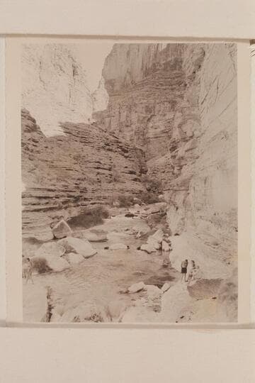 The 1947 Nevills party relaxes at the mouth of Supai Creek