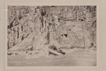 Boat "I" in Mile 217 Rapid. Don Harris and John Riffey