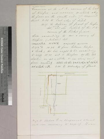 Leck, Lorenzo von der - sketch of Kiefer parcel