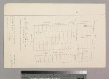 Reduced copy of Plat of Sub-Division of Warner Tract
