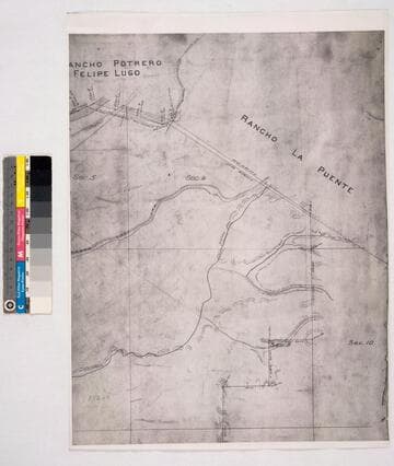 Map of that part of the Rancho Paso de Bartolo. Described in a deed from Pio Pico to B. Cohn. surveyed at the request of Chas Prager et al
