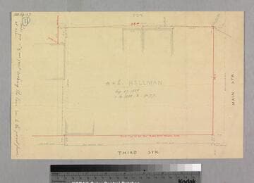 Los Angeles : S. Hellman lot on Third Street at corner of Main Street
