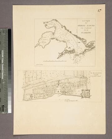 La Baye de Spititu Santo Côte Occidentale De la Floride - S. Augustin Capitale de la floride orientale
