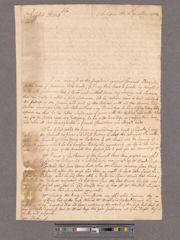 Larkin, George. Letter to William Blathwayt