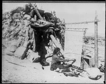 Navajo blanket maker, New Mexico