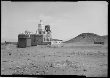 View of Mission San Xavier del Bac from the west