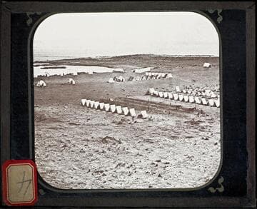Tents of U.S. Army camp, Modoc Indian War, 1872-73