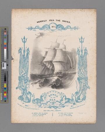 Merrily o'er the waves : no. 1 / the poetry by the Revd. J. R. Wreford, F. S. A. ; the music by Austin Philips