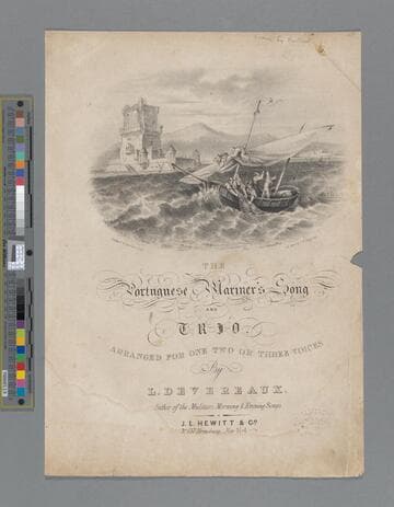 The Portuguese mariner's song / written by C. Jefferys composed by L. Devereaux