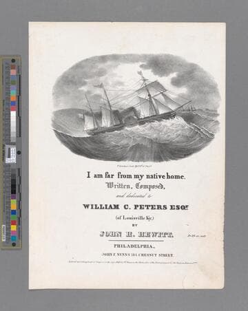 I am far from my native home / composed by John H. Hewitt as sung with great applause by Mr. White, of the Boston Quartette Club