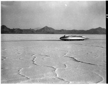 John Cobb, land speed record, Bonneville Salt Flats, Utah. 1939
