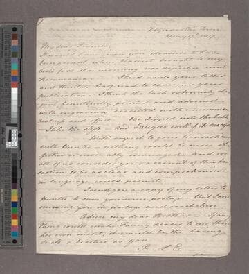 Edgeworth, Maria. Letter to Sir Francis Beaufort