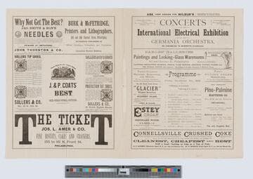 Concerts of the International Electrical Exhibition by the Germania Orchestra