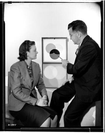 Edison Advertising Program - Mr. Rankin, Virginia Thompson and color wheels