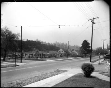 Street lighting at a residential corner (Monterey Rd. & Glendon Way)