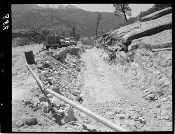 Big Creek - Mammoth Pool - Daulton Creek diversion channel looking downstream