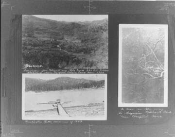 Camp Vincent & Big Creek Lines. (1922) ; Deer near Hospital Rock. ; Huntington Lake (1933)
