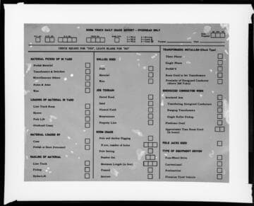 Boom Truck Daily Usage Report