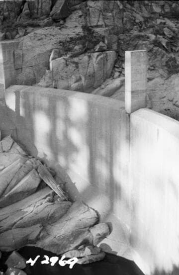 Big Creek, Vermilion Dam - Upstream