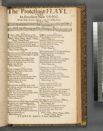 The Protestant-flayl: an excellent new song. To the tune of, Lacy's maggot or, The hobby-horse