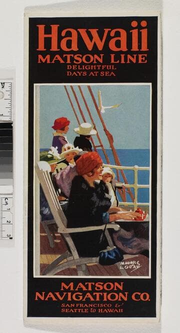 Hawaii Matson line : delightful days at sea