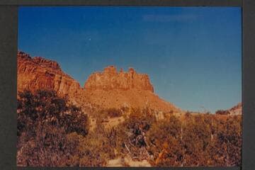 Gunsight Butte near Sunset Pass. Head of Clearwater Canyon