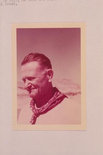 Willie Taylor on first motor traverse of Grand Canyon. Taylor traversed the Grand Canyon by motor in 1949, 1950 and 1951. In 1953, he made the run from Lees Ferry to Bright Angel Creek