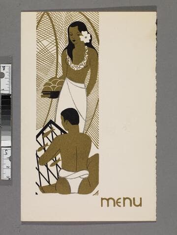 S. S. Monterey dinner menu