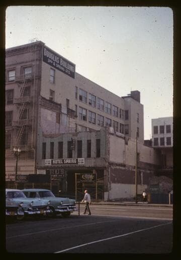 Building's last days on Spring Street