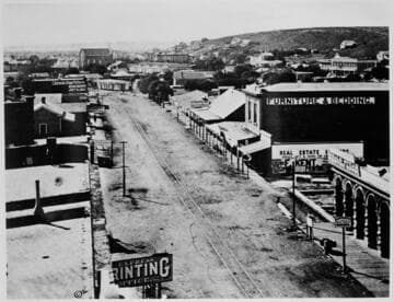 Spring Street Looking South from Temple Block, 1876