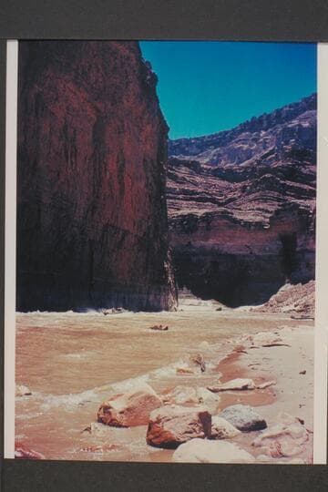 Powell boats working for camera. Paradise Canyon