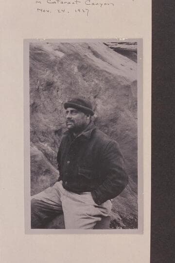 Valentine Woodbury. Taken at Dark Canyon Camp in Cataract Canyon