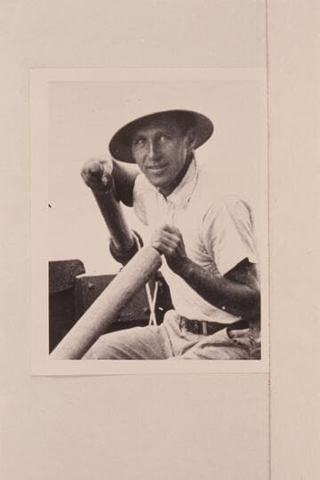 Don Harris in Glen Canyon. Member of the Nevills-Clover party