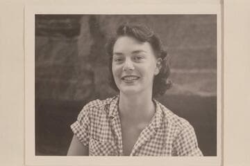 Amrette Ott, 1120 Hillview Drive, Menlo Park, California. Made Grand Traverse 1956, June-July with Reilly-Fulmer