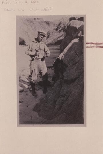 "The Rock Hound." Raymond C. Moore at Diamond Creek