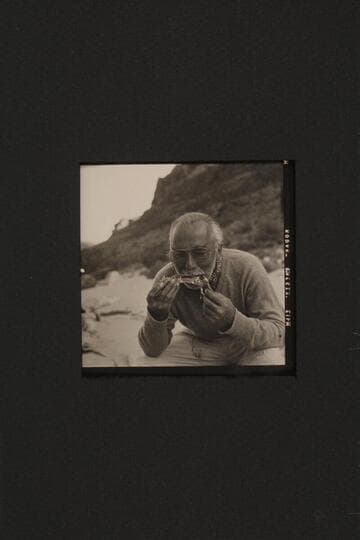 Masland eats even the bones. Tapeats Creek camp