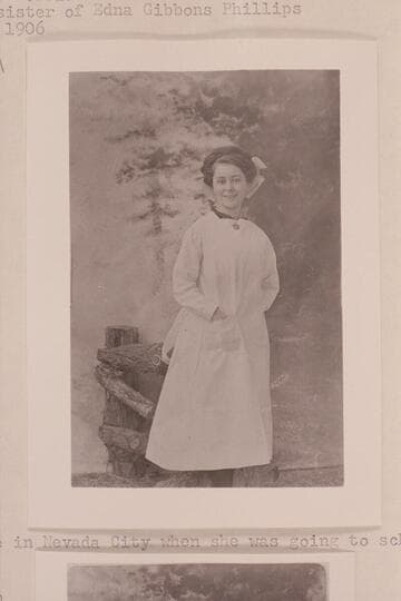 Goldie Morrison, step-sister of Edna Gibbons Phillips. Probably of no historical value