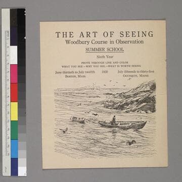 The Art of Seeing: Woodbury Course in Observation, Summer School