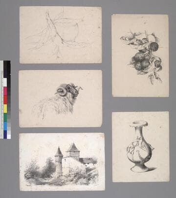 Sixteen loose prints, with separate binding