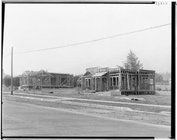 Houses under construction, Craig Avenue, Pasadena. 1925