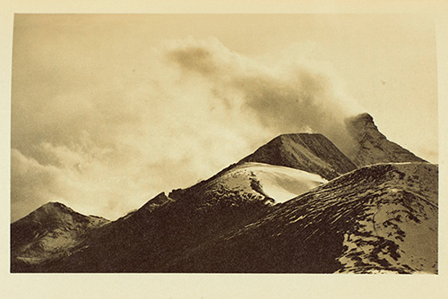 Herbert W. Gleason (1855–1937) A Snow-Banner, ca. 1911, platinum print in William Frederic Badè’s The Writings of John Muir, The Mountains of California, pt. 1, vol. 4. New York: Houghton Mifflin Co., 1916–1924. Herbert W. Gleason (1855–1937) A Snow-Banner, ca. 1911, platinum print in William Frederic Badè’s The Writings of John Muir, The Mountains of California, pt. 1, vol. 4. New York: Houghton Mifflin Co., 1916–1924.